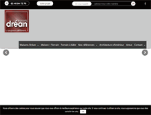 Tablet Screenshot of maisons-drean.fr